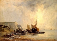 Лодки у берега Нормандии
