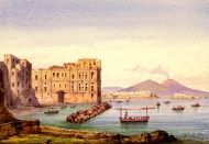 Неаполитанский пейзаж с видом на Везувий