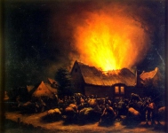 Пожар в деревне
