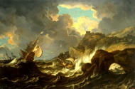 Буря на море