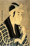 Актер Мацумото Косиро IV в роли торговца рыбой Горобэя