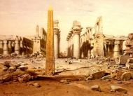 Вид руин Карнакского храма