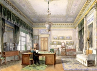 Виды залов Зимнего дворца - Кабинет Александра II