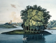 Остров на Большом пруду в Царскосельском парке