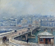 Мост Сен-Клу под снегом