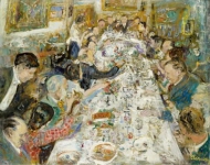 Ужин художников у месье и мадам Поль Petrides