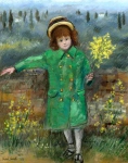 Маленькая девочка в зеленом