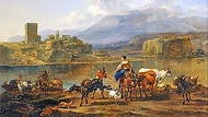 Пейзаж с пастухами и стадом