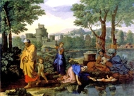 Моисей, оставленный на берегу Нила
