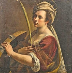 Автопортрет в образе святой Екатерины