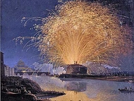 Fireworks at Castel  Sant’ Angelo in Rome