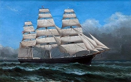 Clipper Ship Under Sail
