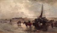 Запуск рыболовного судна в Голландии