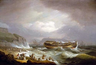 The Wreck of the East Indiaman 'Dutton' at Plymouth