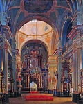 Внутренний вид морского Никольского собора в Петербурге