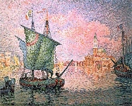 Венеция, розовые облака