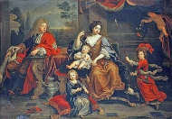 Луи Французский, Гранд Дофин с женой и детьми